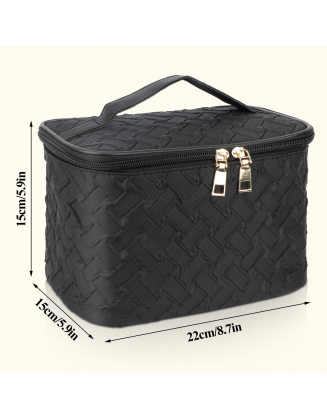 Makeup Bag With Brush Storage For Women Travel Toiletry Bag Cosmetic Bag Large For Travel Essentials Travel-Size Toiletries