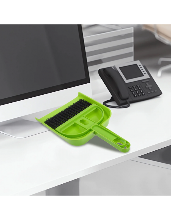 Compartment Cover Desktop Broom Dustpan Child