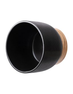 8.1 inch  Woven Black Ceramic Planter