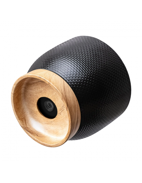 8.1 inch  Woven Black Ceramic Planter