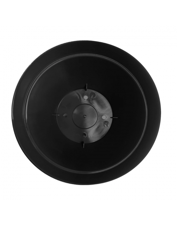 Recycled Plastic Planter, 8.6 inch Opening Diameter, Black Color