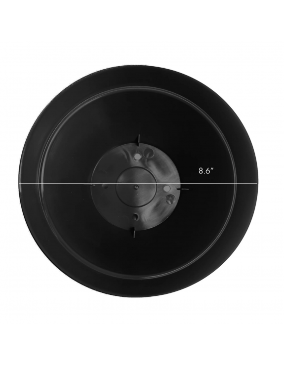 Recycled Plastic Planter, 8.6 inch Opening Diameter, Black Color Recycled Plastic Planter, 8.6 inch Opening Diameter, Black Color