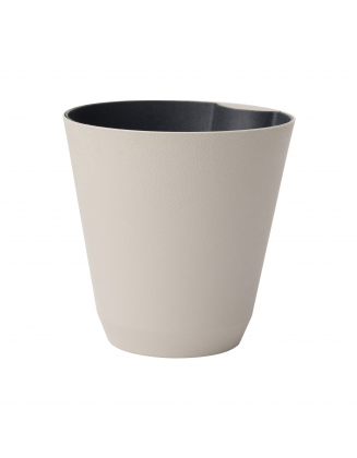 14 in. Black Resin Self-Watering Planter