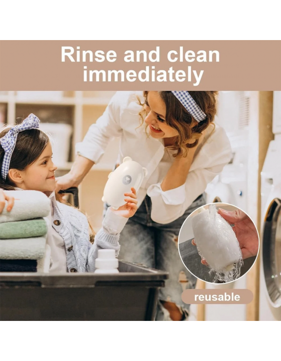 Reusable Washable Lint Roller, Mini Travel Size Lint Roller Extra Sticky Small Compact Portable Pet Lint Roller on The Go Lint Roller Ball for Clothing Sofas Hair Debris Dust Remover Tool